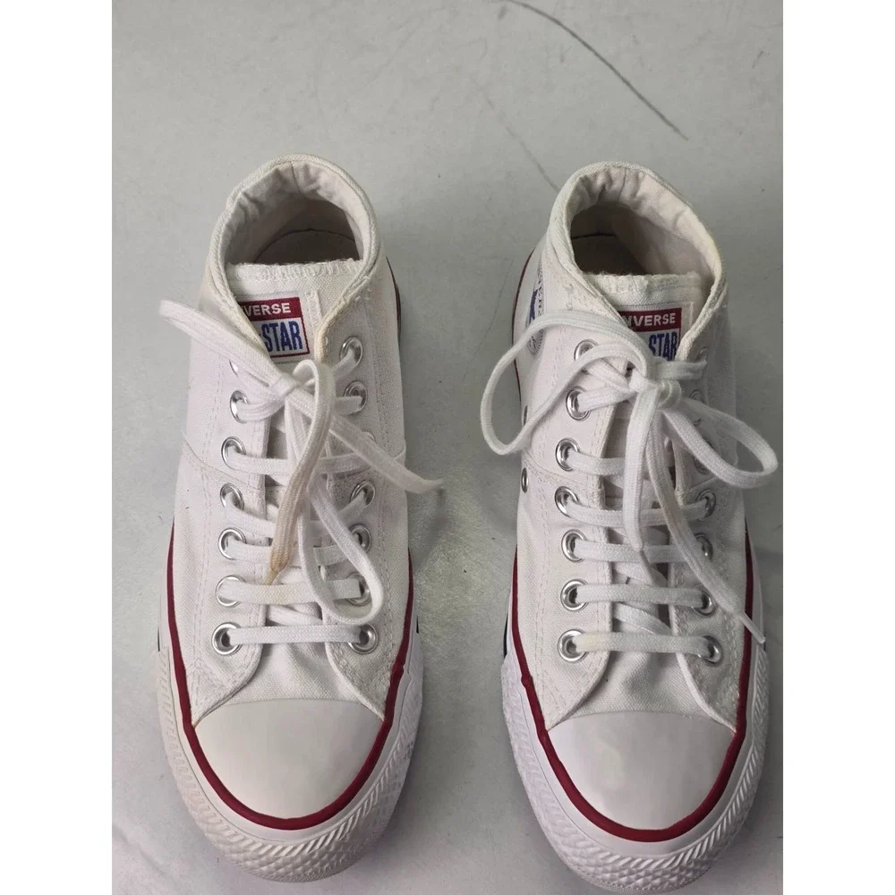 Converse Chuck Taylor All Star Women's Sneakers‎ Size 6.5 White Mid Top Shoes